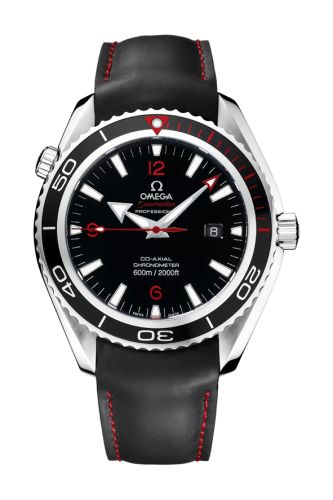 Omega Seamaster Planet Ocean 600M Co-Axial 45.5 Stainless Steel / Black / Rubber / Product Red